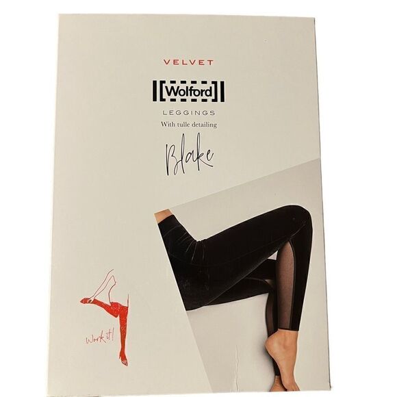NWT Wolford Blake Velvet Leggings - Picture 2 of 14